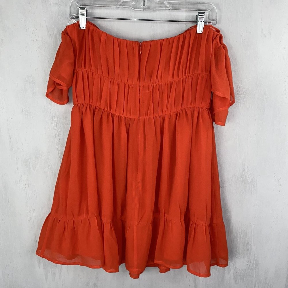 Lovers + Friends Carson Mini Dress in Blood Orange - Picture 4 of 5